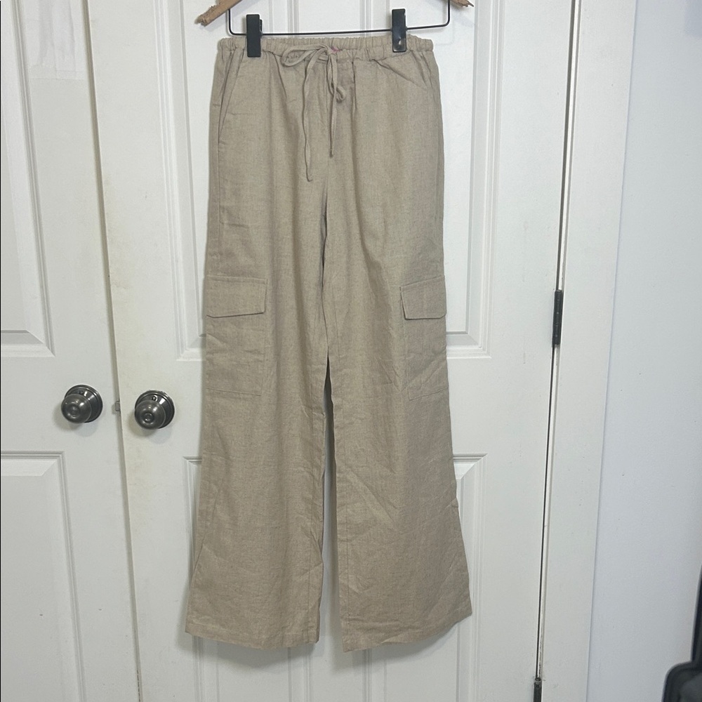 Ediikted Cargo Pants with Drawstring size small cotton, casual pants NWOT